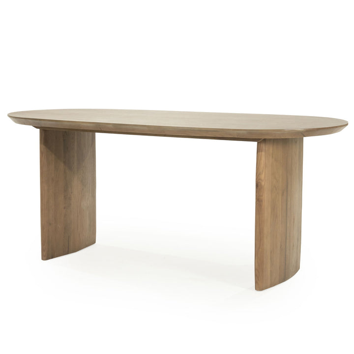 Eettafel Dex – eikenhout & eikenfineer bruin 180x90cm