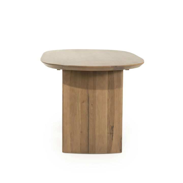 Eettafel Dex – eikenhout & eikenfineer bruin 180x90cm