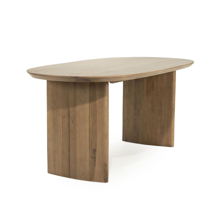 Eettafel Dex – eikenhout & eikenfineer bruin 180x90cm