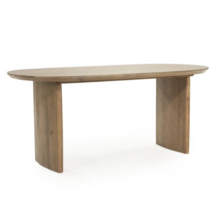 Eettafel Dex – eikenhout & eikenfineer bruin 180x90cm