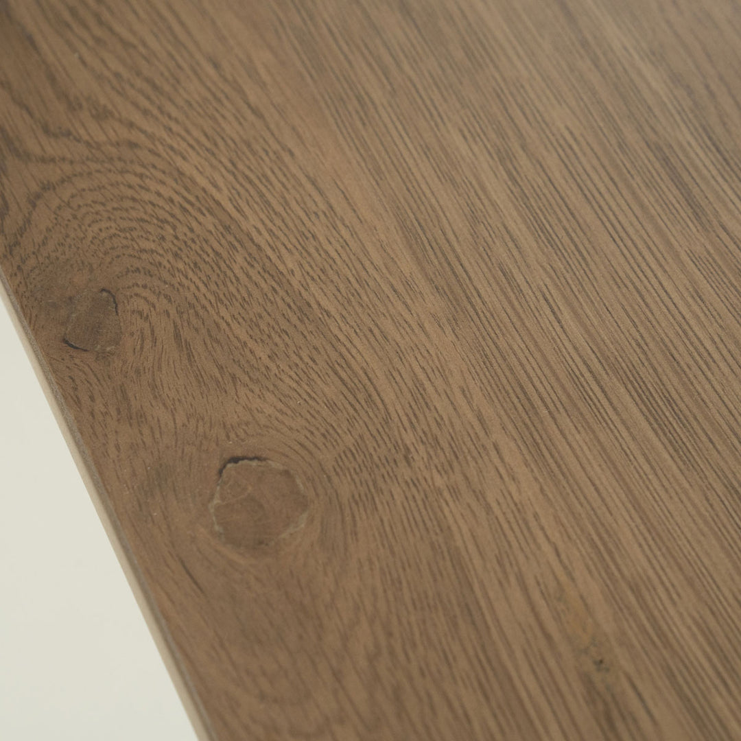 Eettafel Dex – eikenhout & eikenfineer bruin 180x90cm