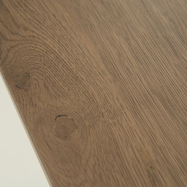 Eettafel Dex – eikenhout & eikenfineer bruin 180x90cm