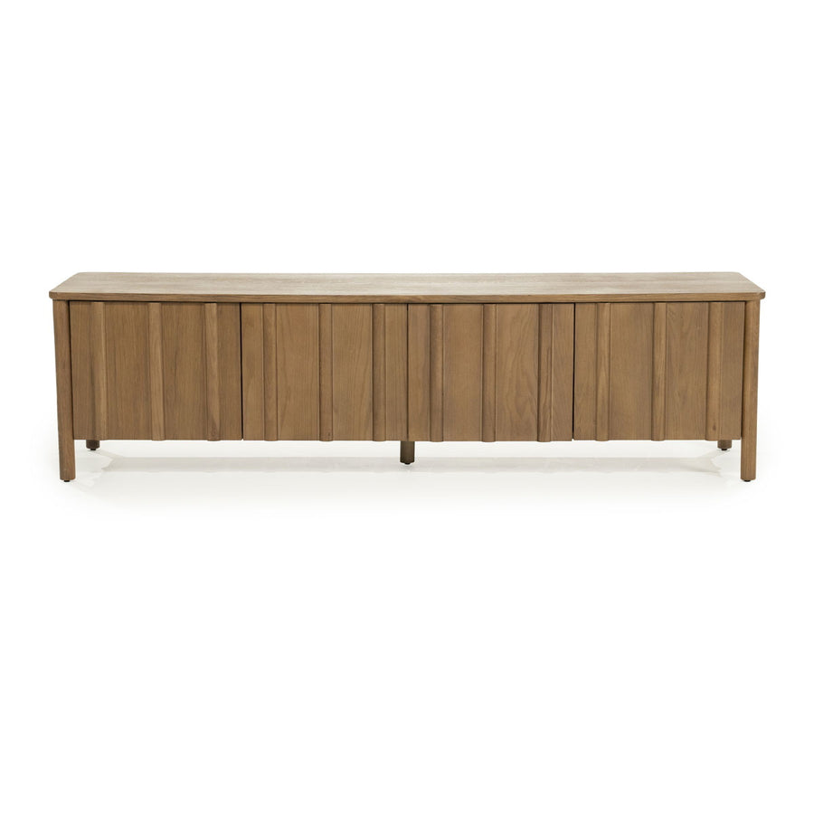 TV meubel Jake – eikenhout & eiken fineer bruin 4 deuren