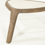 Salontafel Fred – mangohout & marmer bruin small