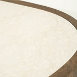 Salontafel Fred – mangohout & marmer bruin small