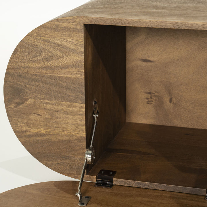 TV meubel King – mangohout & mangofineer bruin 160cm