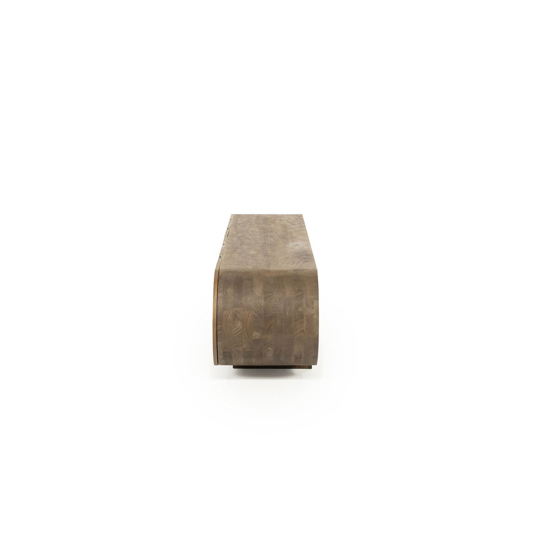 TV meubel King – mangohout & mangofineer bruin 210cm