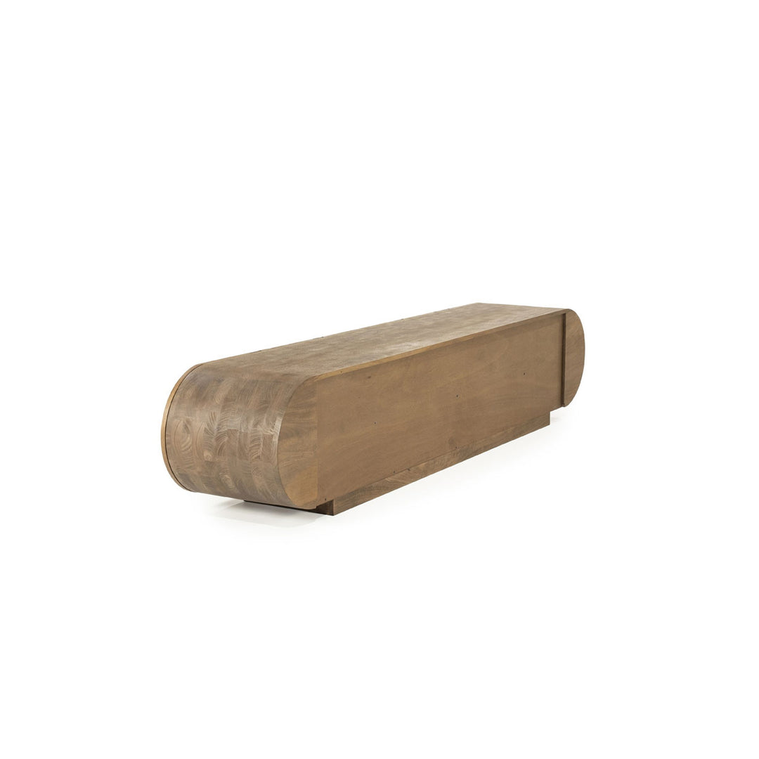 TV meubel King – mangohout & mangofineer bruin 210cm
