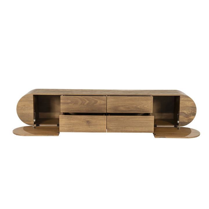 TV meubel King – mangohout & mangofineer bruin 210cm