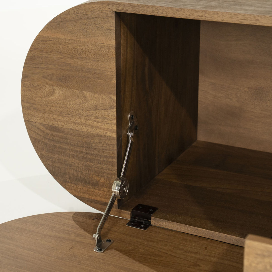 TV meubel King – mangohout & mangofineer bruin 210cm