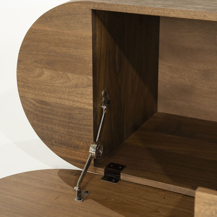 TV meubel King – mangohout & mangofineer bruin 210cm