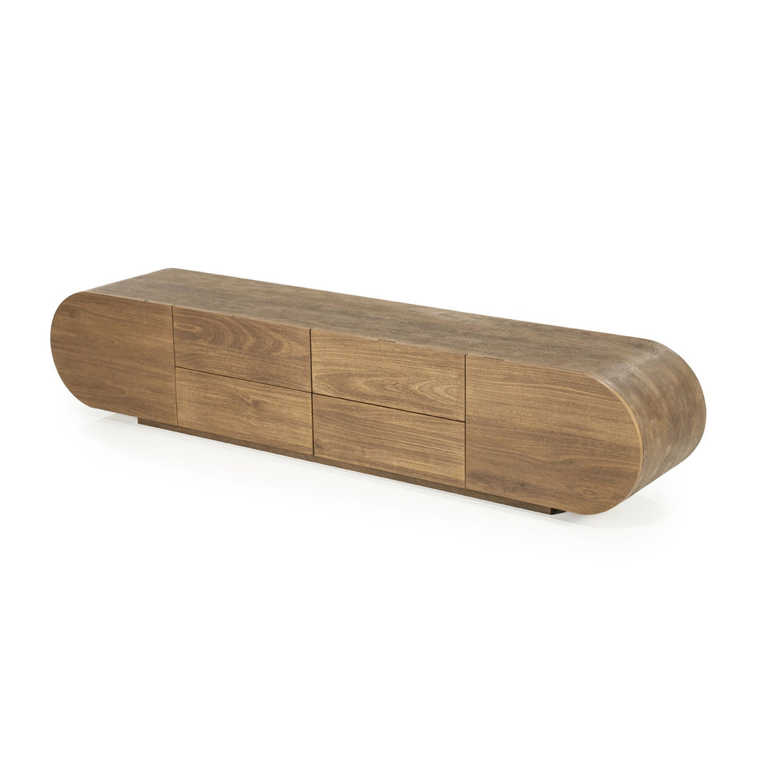 TV meubel King – mangohout & mangofineer bruin 210cm