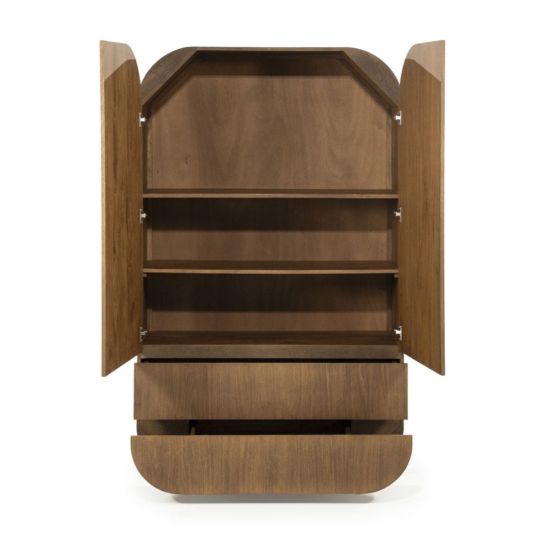 Kabinet King – mangohout & fineer bruin
