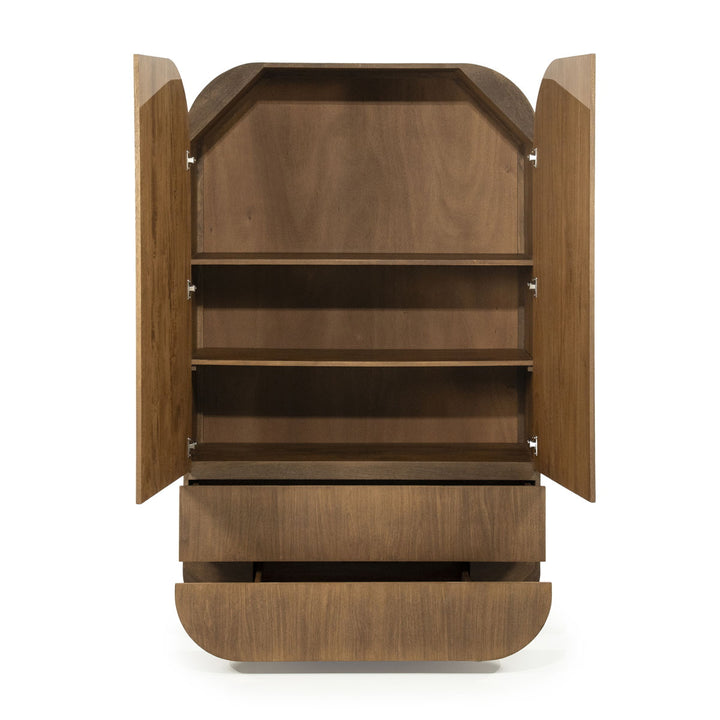 Kabinet King – mangohout & fineer bruin