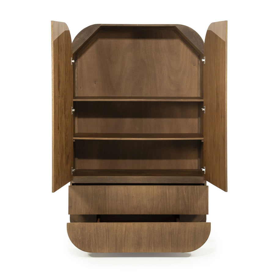 Kabinet King – mangohout & fineer bruin