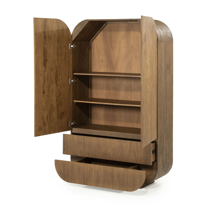 Kabinet King – mangohout & fineer bruin