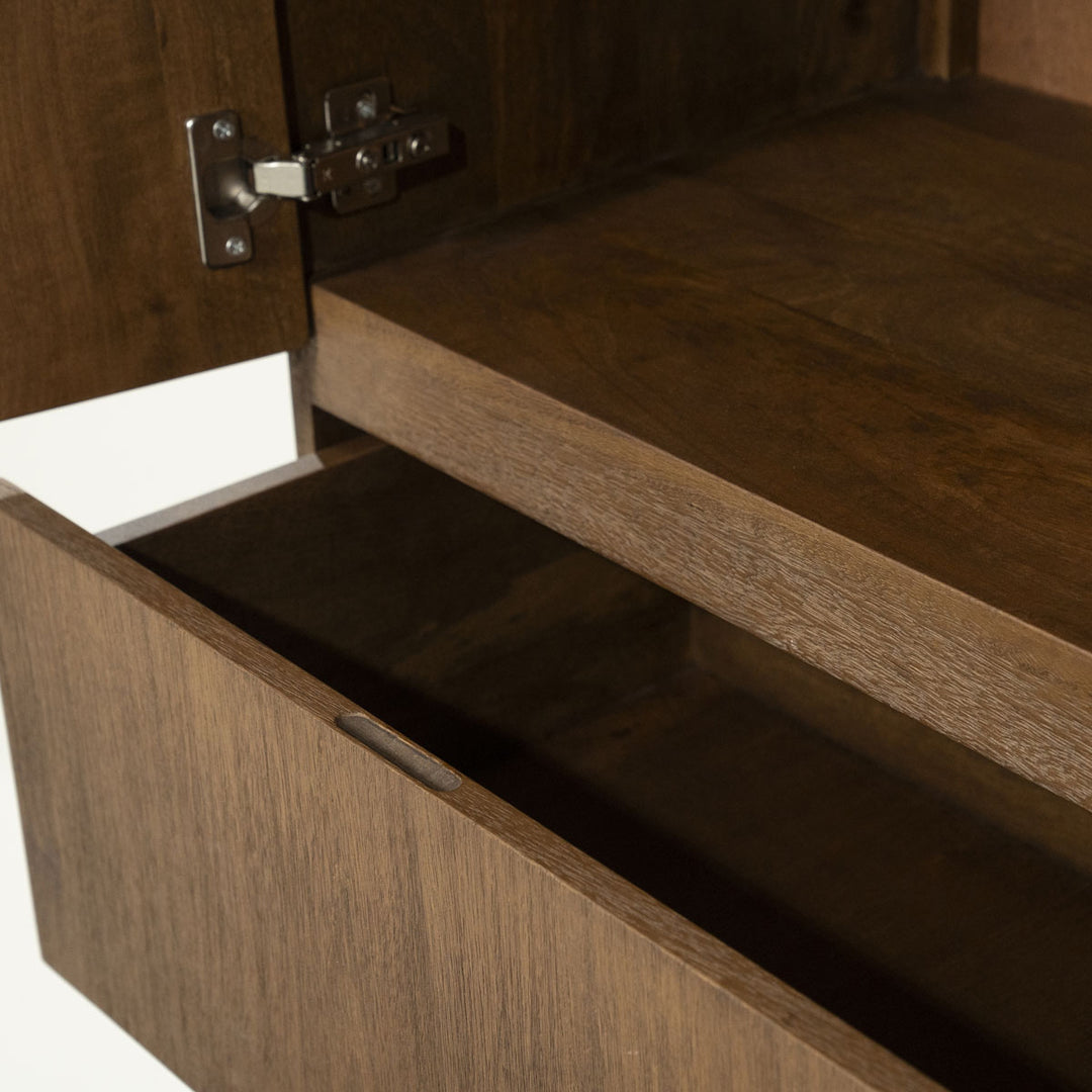 Kabinet King – mangohout & fineer bruin