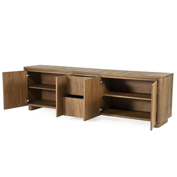 TV meubel Edward – mangohout & mangofineer bruin 200cm