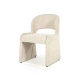 Stoel Odette – stof & metaal beige serene