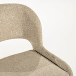 Stoel Odette – stof & metaal taupe serene