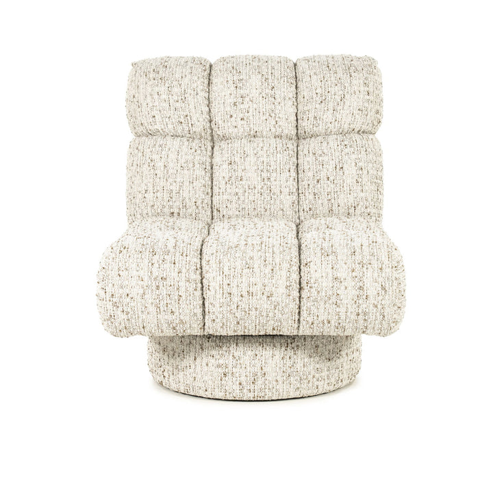Fauteuil Fenna – stof & hout beige vive