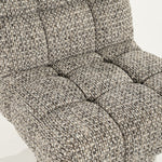 Fauteuil Fenna – stof & hout taupe vive