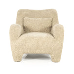 Fauteuil Shaun – stof & hout taupe sheep