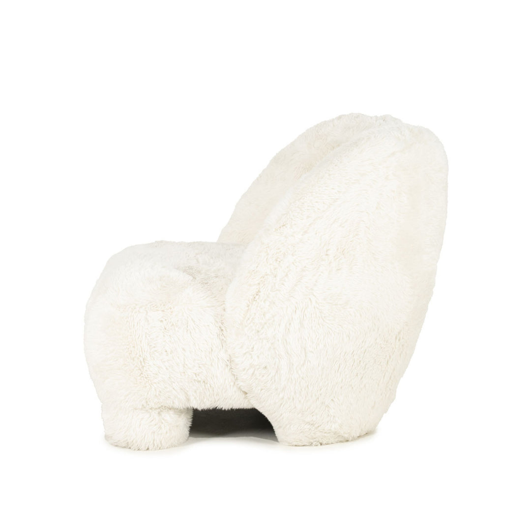 Fauteuil Samson – stof & hout beige doodle