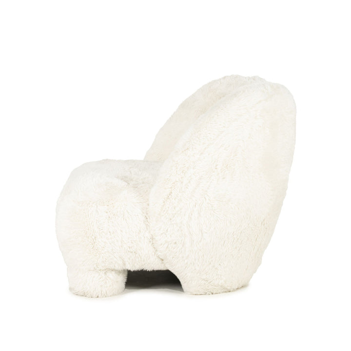 Fauteuil Samson – stof & hout beige doodle