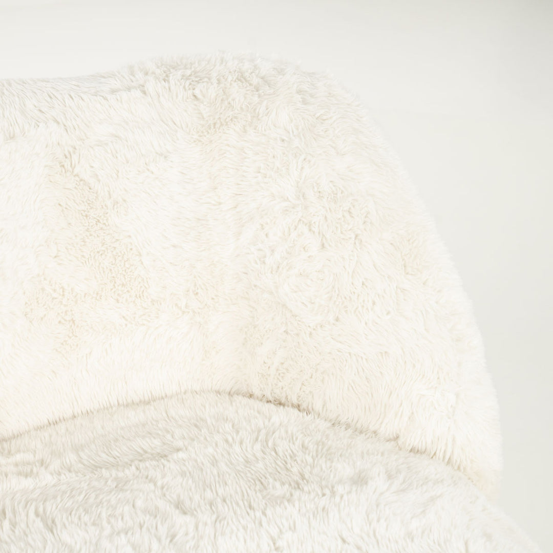 Fauteuil Samson – stof & hout beige doodle