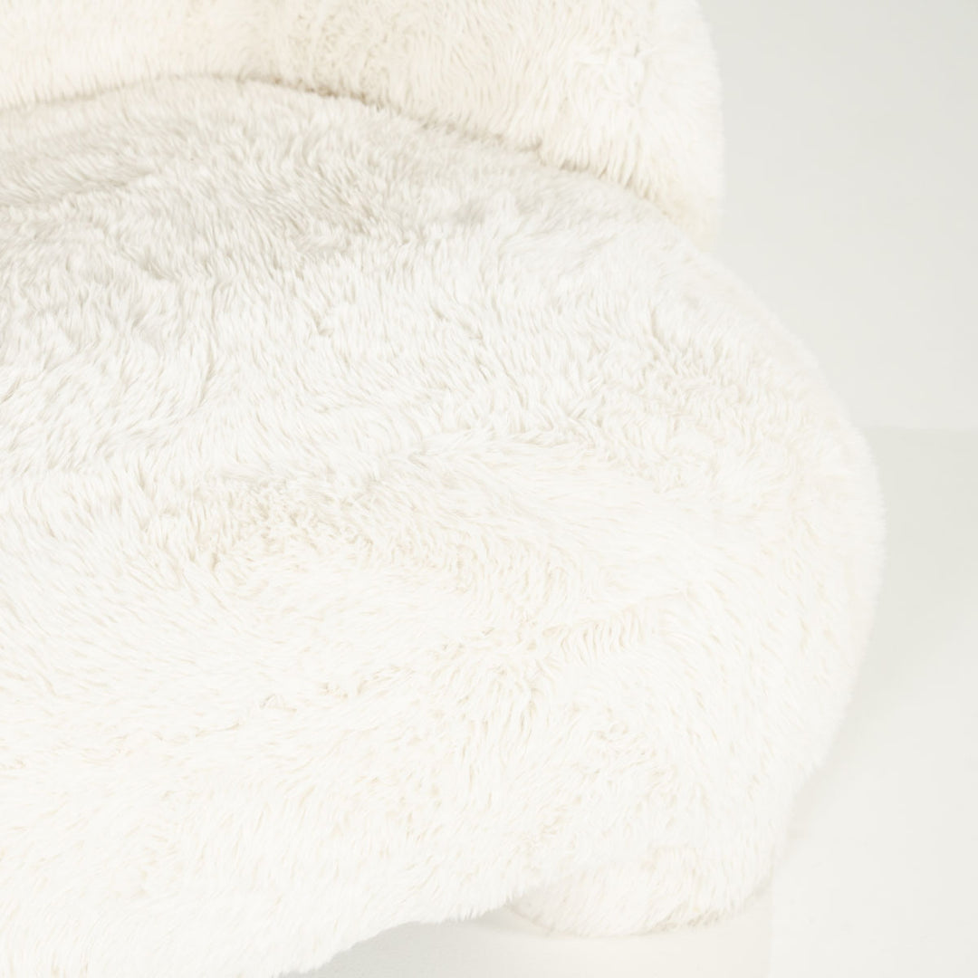 Fauteuil Samson – stof & hout beige doodle