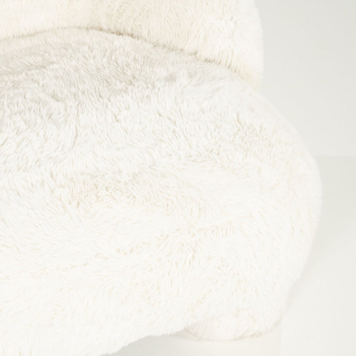 Fauteuil Samson – stof & hout beige doodle