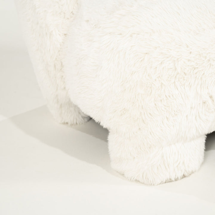 Fauteuil Samson – stof & hout beige doodle