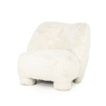 Fauteuil Samson – stof & hout beige doodle