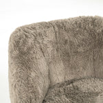 Fauteuil Samson – stof & hout taupe doodle