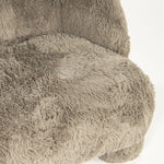 Fauteuil Samson – stof & hout taupe doodle