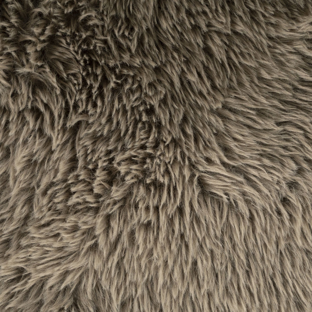 Fauteuil Samson – stof & hout taupe doodle