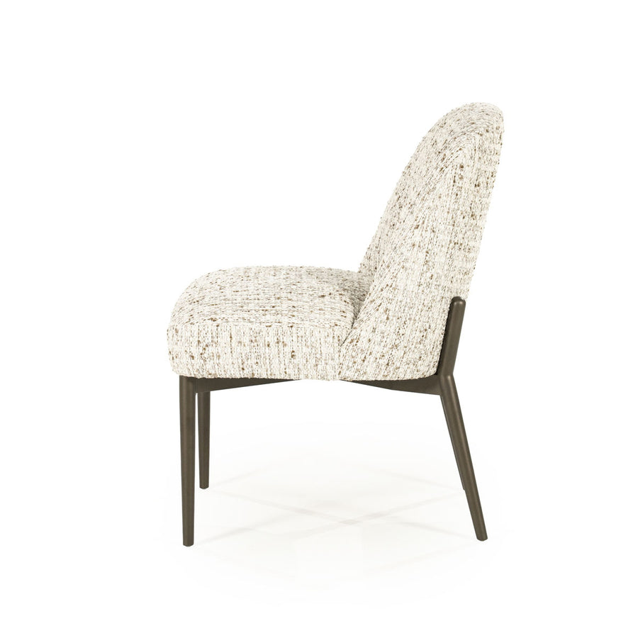 Stoel Tobias – stof & ijzer beige vive