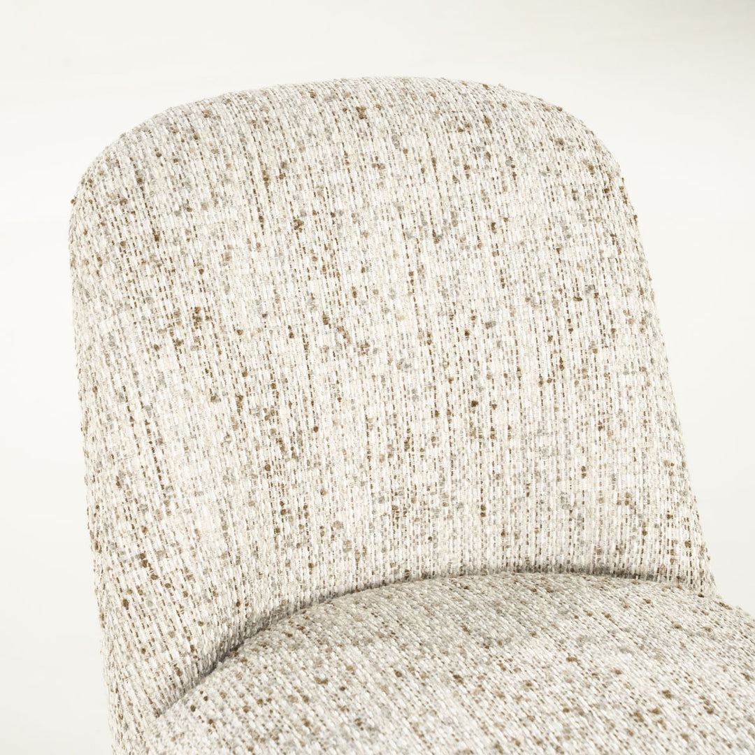 Stoel Tobias – stof & ijzer beige vive