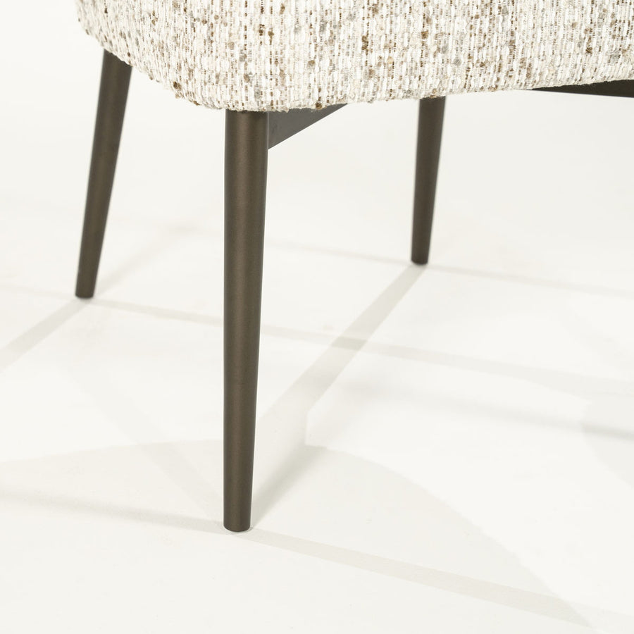 Stoel Tobias – stof & ijzer beige vive