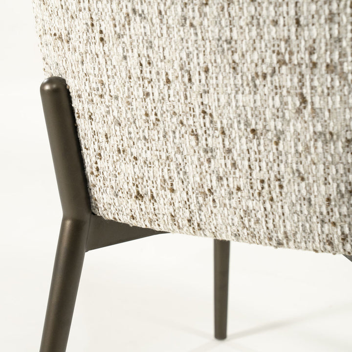 Stoel Tobias – stof & ijzer beige vive