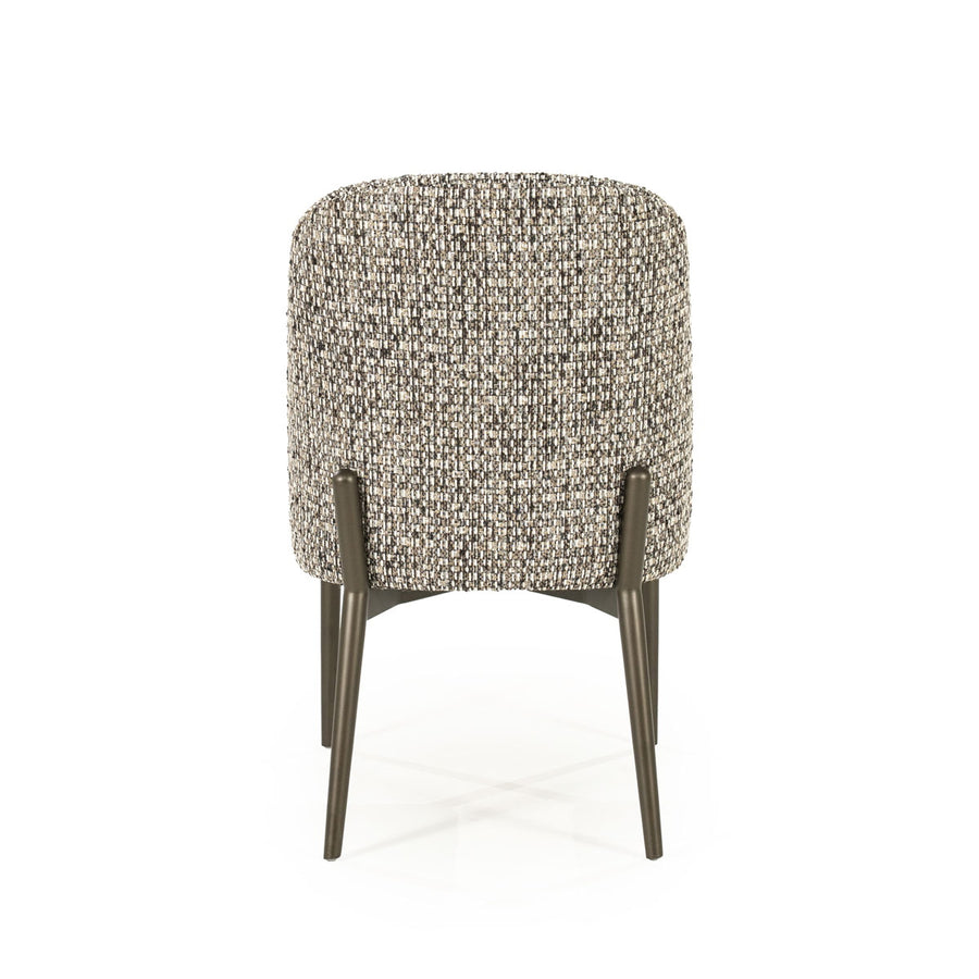 Stoel Tobias – stof & ijzer taupe vive