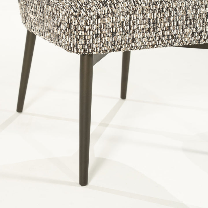 Stoel Tobias – stof & ijzer taupe vive