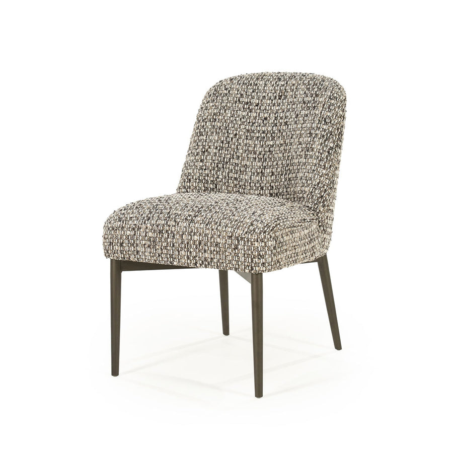 Stoel Tobias – stof & ijzer taupe vive
