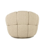 Fauteuil Tina – stof & hout beige flou