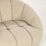 Fauteuil Tina – stof & hout beige flou