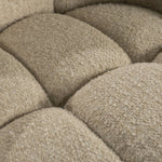 Fauteuil Tina – stof & hout beige flou