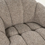 Fauteuil Tina – stof & hout taupe flou