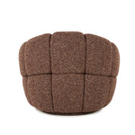 Fauteuil Tina – stof & hout rood flou