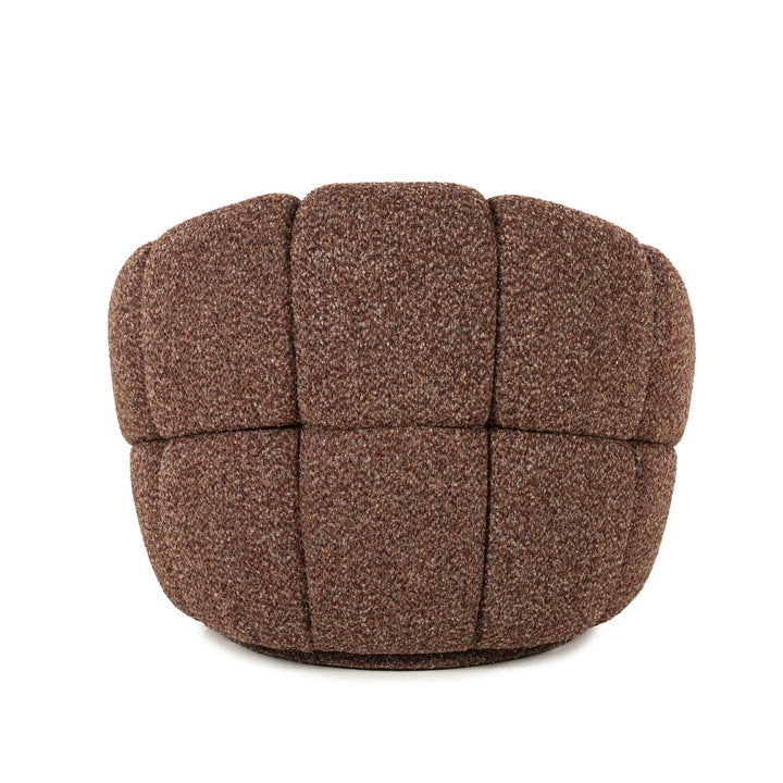 Fauteuil Tina – stof & hout rood flou